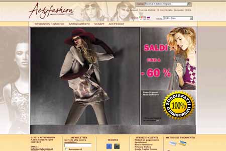 Realizzazione sito Actyfashion ecommerce di Bologna